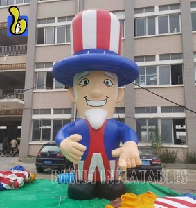 Mascotte portatile gonfiabile <span class=keywords><strong>zio</strong></span> Sam figura, Parade Festival decorazione gonfiabile Sam statua palloncino - Product Image 2