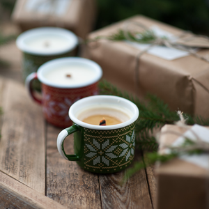 Fournisseur chinois de vaisselle en émail de porcelaine non toxique, réutilisable, en métal, pour le camping, les voyages, tasse à bougie en émail pour la promotion - Product Image 2