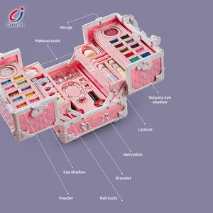 Chengji enfants faire semblant de jouer véritable kit cosmétique valise jouets de beauté ensemble ensembles de maquillage cosmétiques boîte jouet pour les filles - Product Image 4