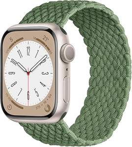 สายไนล่อนอัจฉริยะทอยืดหยุ่นสูงหรูหราระบายอากาศได้ดีใหม่มีหลายสีให้เลือกสีเหลืองสำหรับ iWatch - Product Image 2