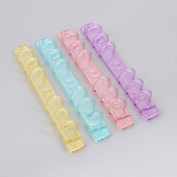 Anillas de encuadernación de metal, proveedores de clips B5 26, carpeta de archivos con clip de plástico transparente, proveedores de clips de encuadernación