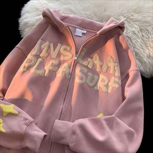 Sudadera con Capucha de Moda, Casual, con Estampado, Unisex, con Logotipo Personalizado, de Algodón Grueso, con Cierre, Talla Grande - Product Image 4