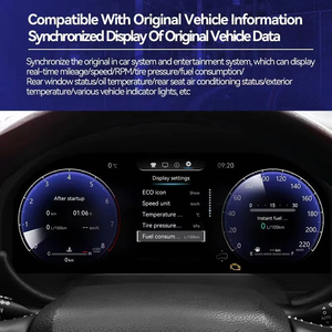 สำหรับ Lexus GX400 GX460 GX470 ปี 2010-2021 อัพเกรดแผงหน้าปัดดิจิตอล LCD พร้อม GPS มาตรวัดความเร็ว คลัสเตอร์หน้าปัดแบบดิจิตอล - Product Image 6