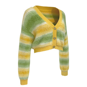 Cardigan en tricot à manches longues pour <span class=keywords><strong>femme</strong></span>, fabriqué par YIYU Factory, expédition rapide, meilleur matériau, <span class=keywords><strong>prix</strong></span> compétitif. - Product Image 1