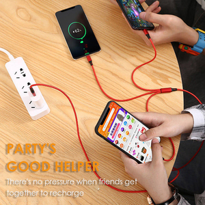 Biểu Tượng Tùy Chỉnh 4 Trong 1 Đa Nylon Bện <span class=keywords><strong>Micro</strong></span> <span class=keywords><strong>USB</strong></span> Nhanh Chóng Sạc <span class=keywords><strong>Adapter</strong></span> 60W Điện Thoại Di Động Sạc Cáp Cho IOS Máy Tính - Product Image 6