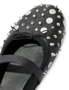 <span class=keywords><strong>รองเท้า</strong></span>บัลเล่ต์แบบสวม<span class=keywords><strong>ส</strong></span>ำหรับผู้หญิง ประดับโบว์และหมุ<span class=keywords><strong>ด</strong></span> ปลายปิ<span class=keywords><strong>ด</strong></span>ทรงกลม แบบแมรี่เจน <span class=keywords><strong>ส</strong></span>ายรั<span class=keywords><strong>ด</strong></span>เ<span class=keywords><strong>ส</strong></span>้นเดียว <span class=keywords><strong>ส</strong></span>ำหรับฤ<span class=keywords><strong>ด</strong></span>ูใบไม้ผลิและฤดูร้อน - Product Image 5