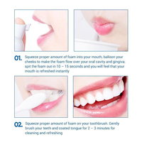 Mousse blanchissante pour les dents, non toxique, confortable, nettoyage dentaire à court terme, hygiène buccale brillante, blanchiment dentaire, élimination des taches