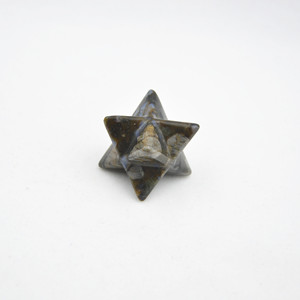 HZ Lotto all'ingrosso 17 pz. Gemma di Rodorite Diaspro 1 pollice Stella Merkaba Guarigione Geometria Sacra Artigianato con Pietre Chakra - Product Image 2