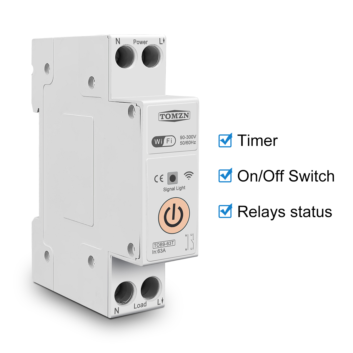 TOB9-VAP Smart Switch - Energy Metering & Circuit Breaker TOB9-VAP Smart Switch - Energy Metering & Circuit Breaker