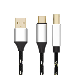 Midi Integrated Cable <strong>USB</strong> <strong>2.0</strong> a <strong>USB</strong> B and <strong>USB</strong> C <strong>Splitter</strong> Data Cable for Midi Keyboard,Mixer Decoder - Product Image 6