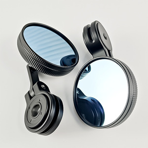 Espejo Retrovisor para Motocicleta Qiangye, Espejo Universal para Manillar CNC, Cristal Azul Reflectante, Protección de Seguridad - Product Image 4