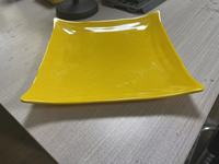 LHS14 Assiette en mélamine de couleur unie de grande taille Stabilité Plats de service carrés 8 à 15 pouces Vaisselle pour hôtel