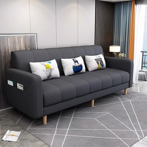 Canapé-lit double moderne en tissu capitonné avec fonction pliante commerciale cadre en bois massif <span class=keywords><strong>convertible</strong></span> tapissé pour une utilisation en appartement - Product Image 2