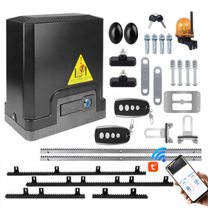 Kit complet d'ouvre-porte automatique à moteur DC avec télécommandes et capteur photocellule infrarouge - Product Image 1