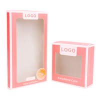 Logo d'impression personnalisé Produits électroniques Accessoires de téléphone Câble de données USB Câble de charge pour écouteurs Boîte d'emballage avec fenêtre