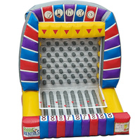 Jeu de défi sportif Giant 9X9X10 pieds Jeu gonflable Plinko pour événements intérieurs et extérieurs