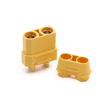 Adaptateur de batterie au lithium de haute qualité Orange XT90 XT90H mâle/femelle en alliage de cuivre IP40 500V 35A 2 broches pour drone UAV RC