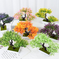 Bonsaï petit arbre Pot fausse plante fleurs ornements en Pot pour la maison chambre Table décoration hôtel jardin décor plantes artificielles