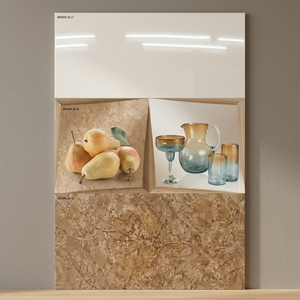 Azulejos de Pared de Cerámica Brillante de 300x600 mm con Textura de Ladrillo para Baño, Pasillo y Uso en Exteriores - Superficie Antideslizante - Product Image 6