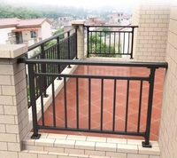 Garde-corps commercial architectural moderne en acier inoxydable durable et fer forgé, couleur personnalisée, thermolaqué, pour balcon, terrasse et escalier