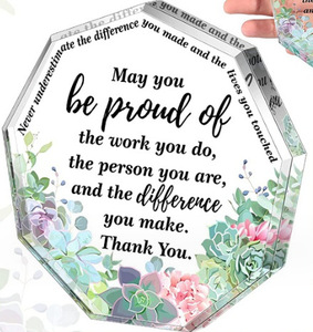 Nuevo polígono regalo del Día de San Valentín adornos acrílicos decoración del hogar regalo para mujer marido esposa niño novia padre mamá tía - Product Image 2