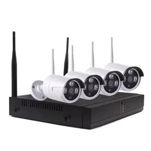 Fabbrica della cina 3MP 4Set telecamere per esterni Smart Home di sicurezza IP Wireless Wifi telecamera di sistema Cctv con Kit Nvr