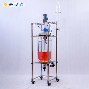 Toplu kimyasal üretim için ağır 100L endüstriyel cam reaktör - Product Image 3