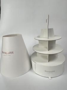 Caja de almacenamiento para el té personalizable de múltiples capas para llevar en la boda, juego de mesa de postre de West Point para llevar comida - Product Image 6