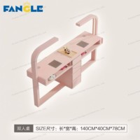 Bureau de Manucure Double Rose Moderne pour Salon d'Ongles, Table de Soins d'Esthétique, Fournitures Professionnelles