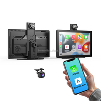 Lecteur multimédia DVD universel Android 9 pouces avec CarPlay sans fil, écran Incell, navigation, YouTube, Netflix
