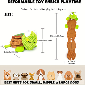 Juguete de Peluche Interactivo para Perros, Tortuga Hecha a Mano, de Alta Calidad, Personalizable con Logotipo, Material de Poliéster, Venta al Por Mayor - Product Image 3