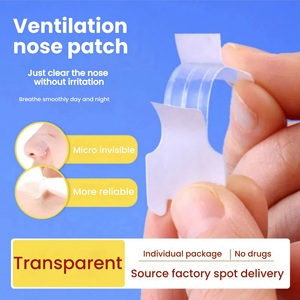 Tiras nasales de respiración derecha personalizadas, tira de nariz negra, tira de plástico transparente - Product Image 3