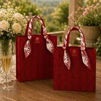 Boîte cadeau de mariage personnalisée avec ruban en satin, boîte cadeau estampillée pour demoiselle d'honneur, boîte cadeau de voyage, boîte de demande en mariage pour la mariée et les demoiselles d'honneur