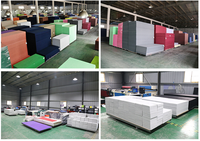 Panneaux acoustiques en fibre de polyester, panneaux insonorisants pour la maison, le cinéma maison, le studio, le salon, l'hôtel, 1.0 NRC, stock direct d'usine