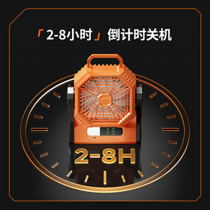 Ventilador de Camping Recargable con Batería de 5000mAh, Luz LED y Gancho, Portátil para Exteriores, Tiendas de Campaña, Viajes, Coche, Interiores, Barbacoas y Pesca - Product Image 4