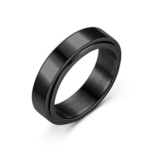 현대적인 3색 티타늄 도금 텅스텐 커플 웨딩 반지 (남녀용)-약혼 및 기념일 선물 - Product Image 2
