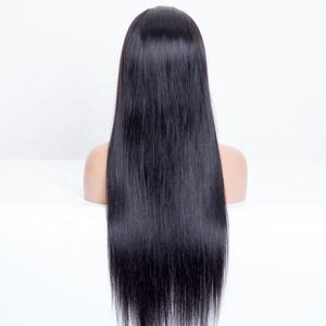 Suministro directo de fábrica de <span class=keywords><strong>la</strong></span> más alta calidad de cabello humano personalizado HD Peluca de encaje Color natural Cabello largo - Product Image 4