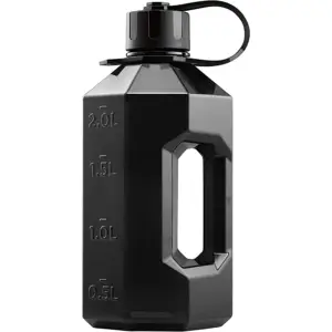 2400ml jarro de água/garrafa de academia-livre de bpa ideal para academia, alimentação, musculação, esportes ao ar livre, meio galão-feito no reino unido 100% f