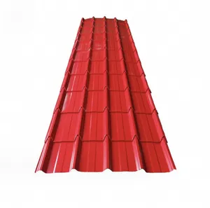 Folha de telhado corrugada revestida de zinco galvanizado pré-pintado/revestida colorida SGCC