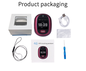 Pendentif GPS 4G SOS d'urgence V45 avec détection de chute et suivi de localisation en temps réel pour patients et travailleurs isolés - Product Image 6