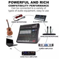 Nouveau mélangeur Audio DT8 8 canaux Max avec amplificateur de puissance à bas prix mélangeur Audio maître de Studio mélangeur de puissance pour Audio numérique Usb
