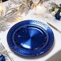 Assiette de service gaufrée de luxe léger, plat à fruits pour mariage, hôtel, fête de déménagement, anniversaires, décoration de table, artisanat en plastique