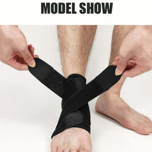 Nouveau produit en promotion : Manchon de stabilisation de la cheville réglable, respirant et creux en polyester, idéal pour la fasciite plantaire et les entorses - Product Image 6