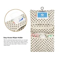 Sac de rangement portable pour couches de bébé, pochette étanche pour articles secs et humides avec organisateur multi-poches et design pliable OEM ODM