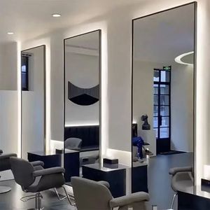 Specchio per Taglio Capelli Semplice, Popolare su Internet, Moderno, da Parete, Monofacciale, Ovale, con Cornice in Metallo - Product Image 6