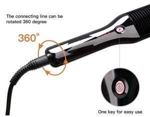 Five Plus Original électrique LCD affichage en céramique rapide PTC peigne chauffant <span class=keywords><strong>brosse</strong></span> à lisser les cheveux - Product Image 4