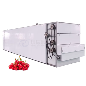 Equipo de secado continuo de cerezas con cinta de malla OEM, secador de alimentos de amplia gama, secador de cerezas para procesamiento de frutas - Product Image 1