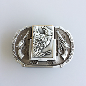 Hebilla de cinturón vaquero estilo western de aleación con diseño de águila y pistola para hombre y mujer, accesorio para jeans - Product Image 2