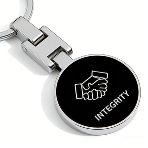 Custom Zinc Alloy Metal Keychain Soft Enamel Round Coin Style <b>Key</b> <b>Ring</b> <b>Engraved</b> Logo Promotion Souvenir - Product Image 5