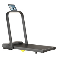 Caminadora Eléctrica con Inclinación Ajustable, para Ejercicio en Casa, Quema Grasa, Ritmo Cardíaco, PVC, Silenciosa, con Música, Plegable, Plana